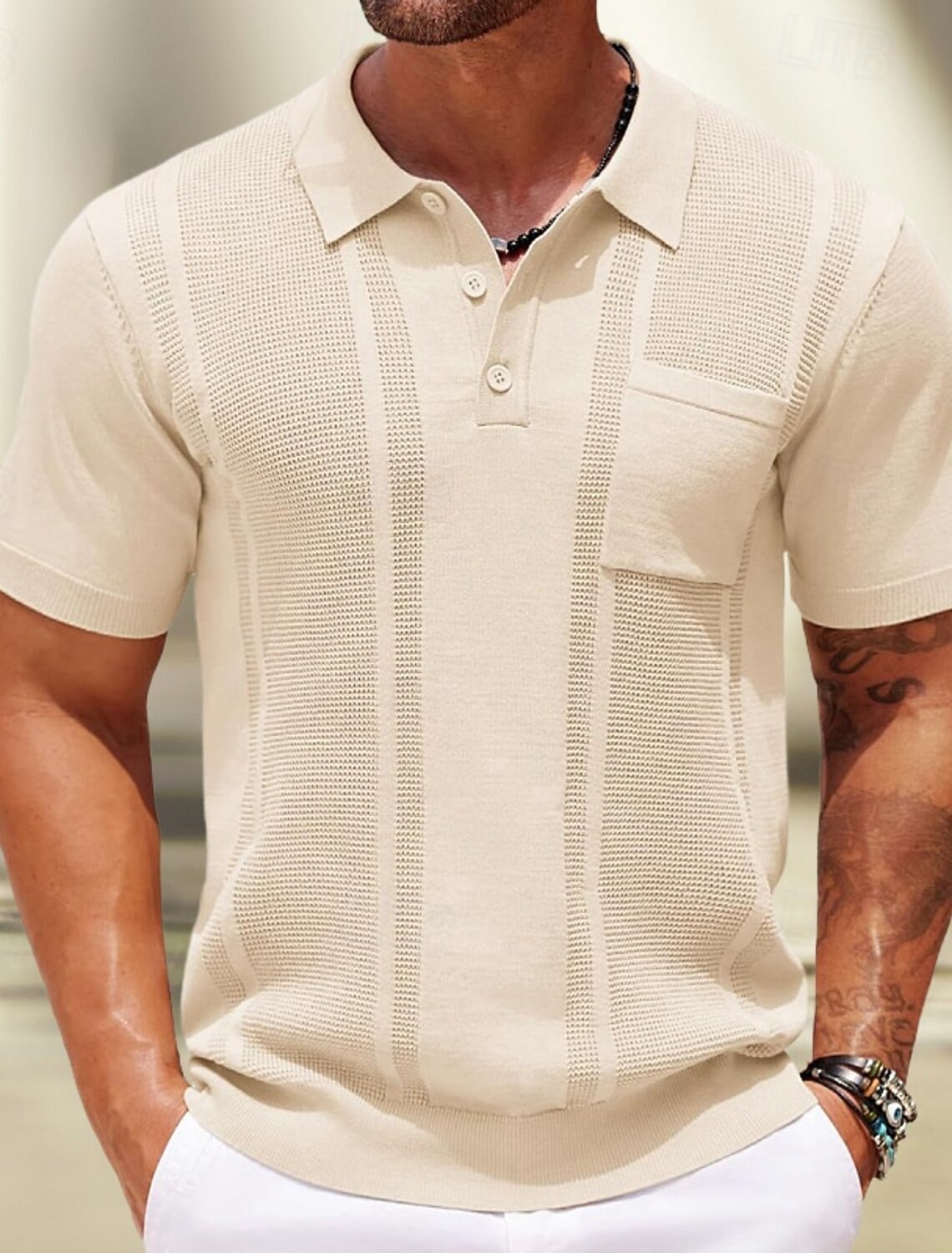 SoftFade™ Men's Polo Shirts 100% Cotton Acid Wash Shirt Casual Holiday Lapel Short Sleeve Fashion Basic Plain Vintage Distressed Summer Spring Dark Brown Black Light Green Navy Blue Light Purple
