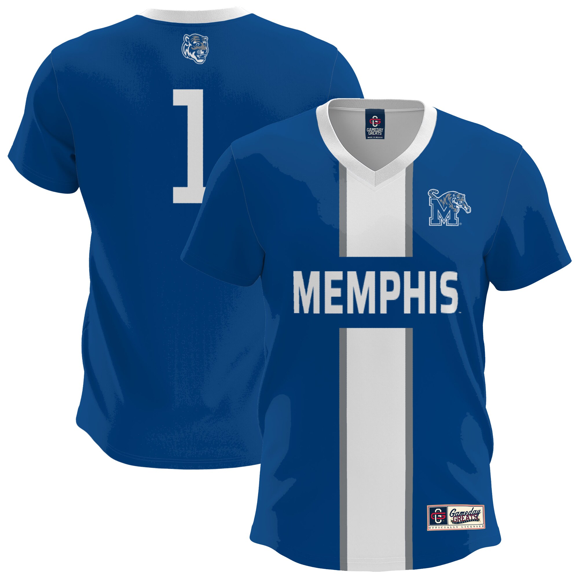 [LK] Memphis Tigers GameDay Greats Youth Lightweight Soccer Fashion Jersey - Royal