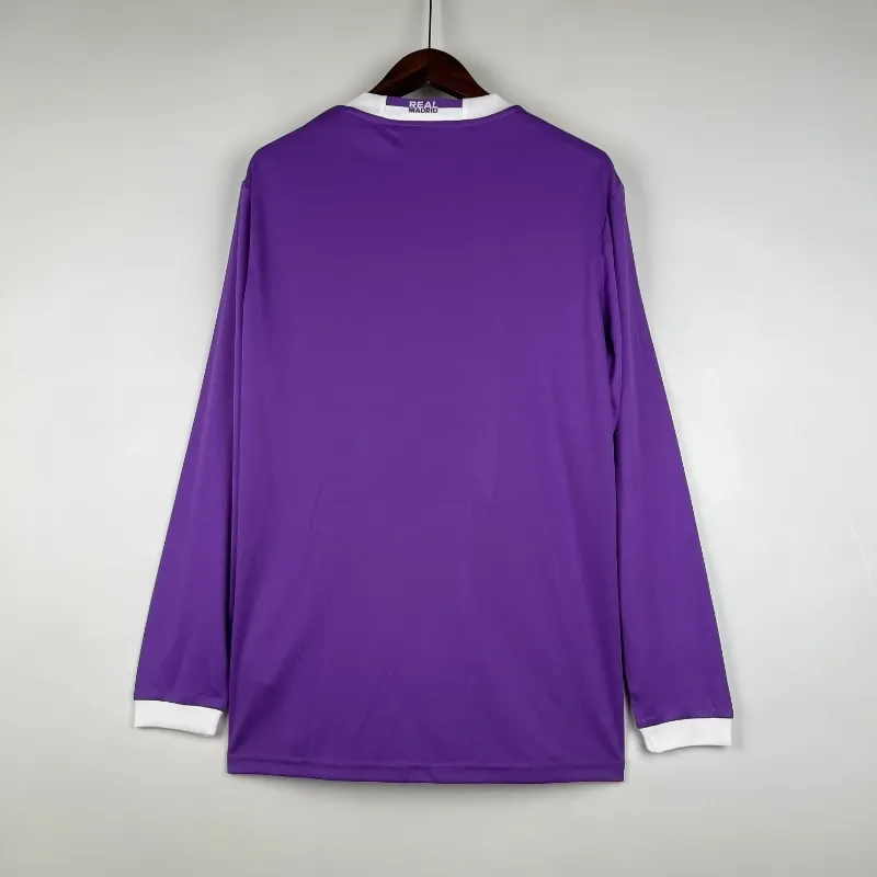 Cheap 2016-2017 Real Madrid Long Sleeve Jersey retro kit