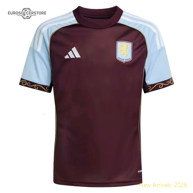 2025-2026 Aston Villa Home Shirt (Kids) Premier League Football Gear
