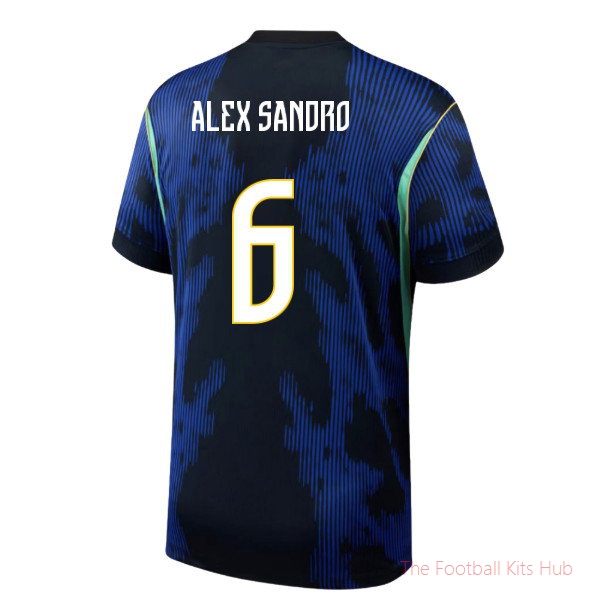 Brazil 2026-2027 Away Shirt Sandro #6 International Football Kit