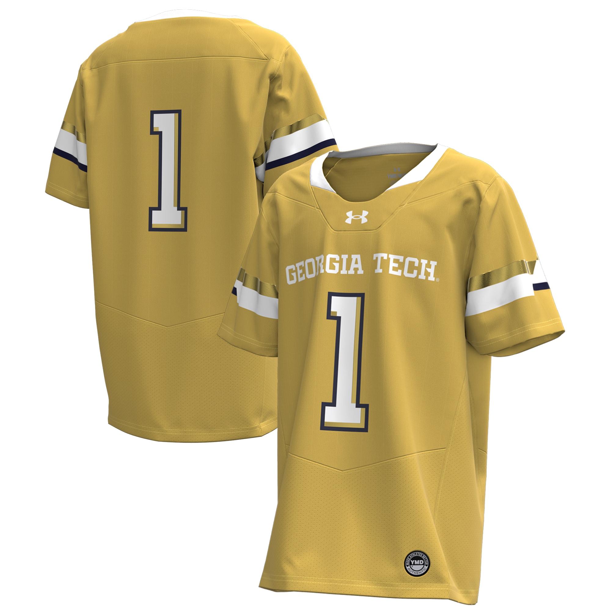 #1 Georgia Tech Yellow Jackets Youth Replica Football Jersey - Gold