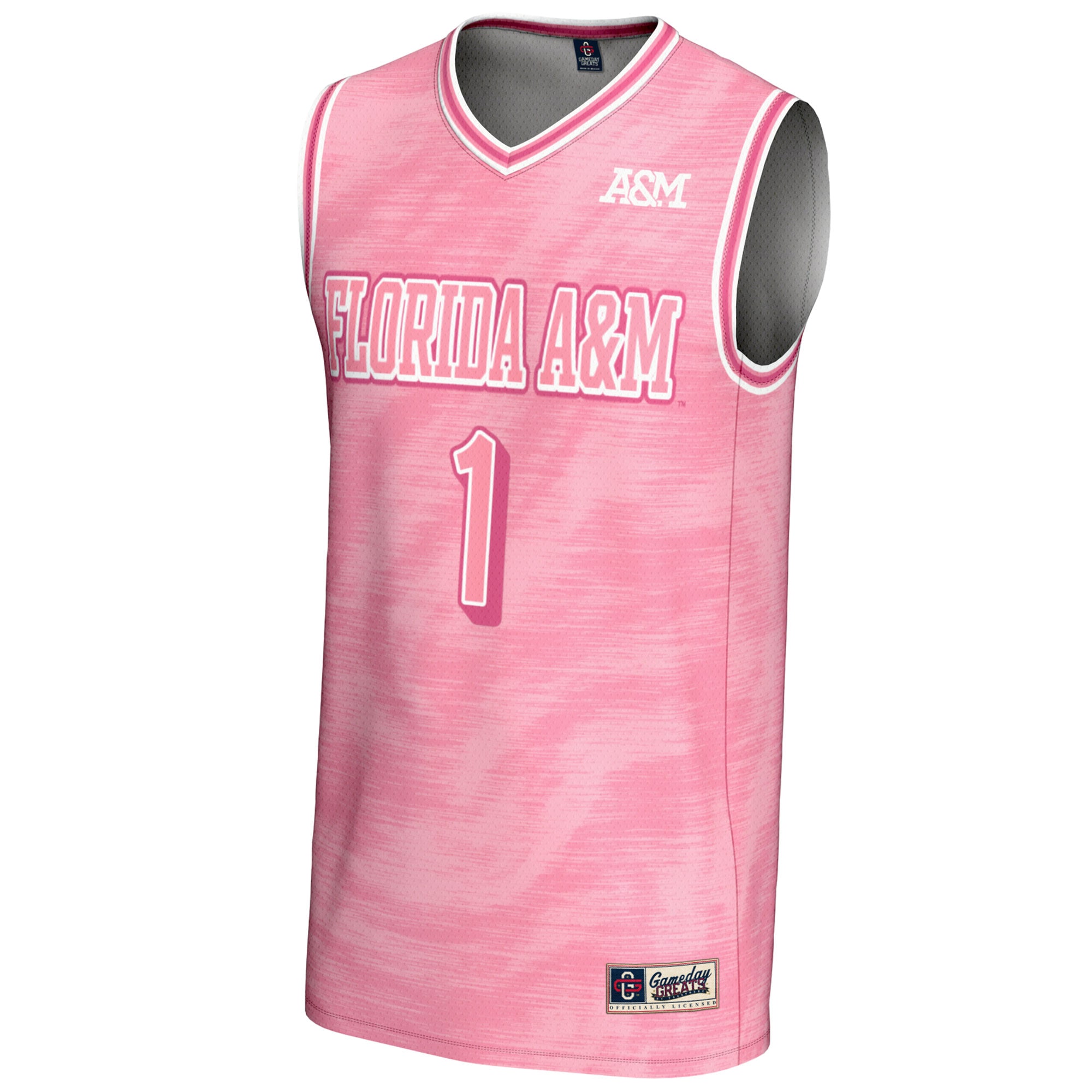 [NJP] Florida A&M Rattlers GameDay Greats Youth Lightweight Basketball Fashion Jersey - Pink