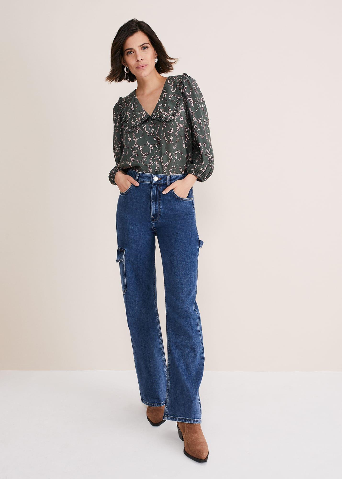 Marble Collar Blouse