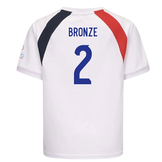 2025 England WEC Poly T-Shirt (White) - Kids (BRONZE 2)
