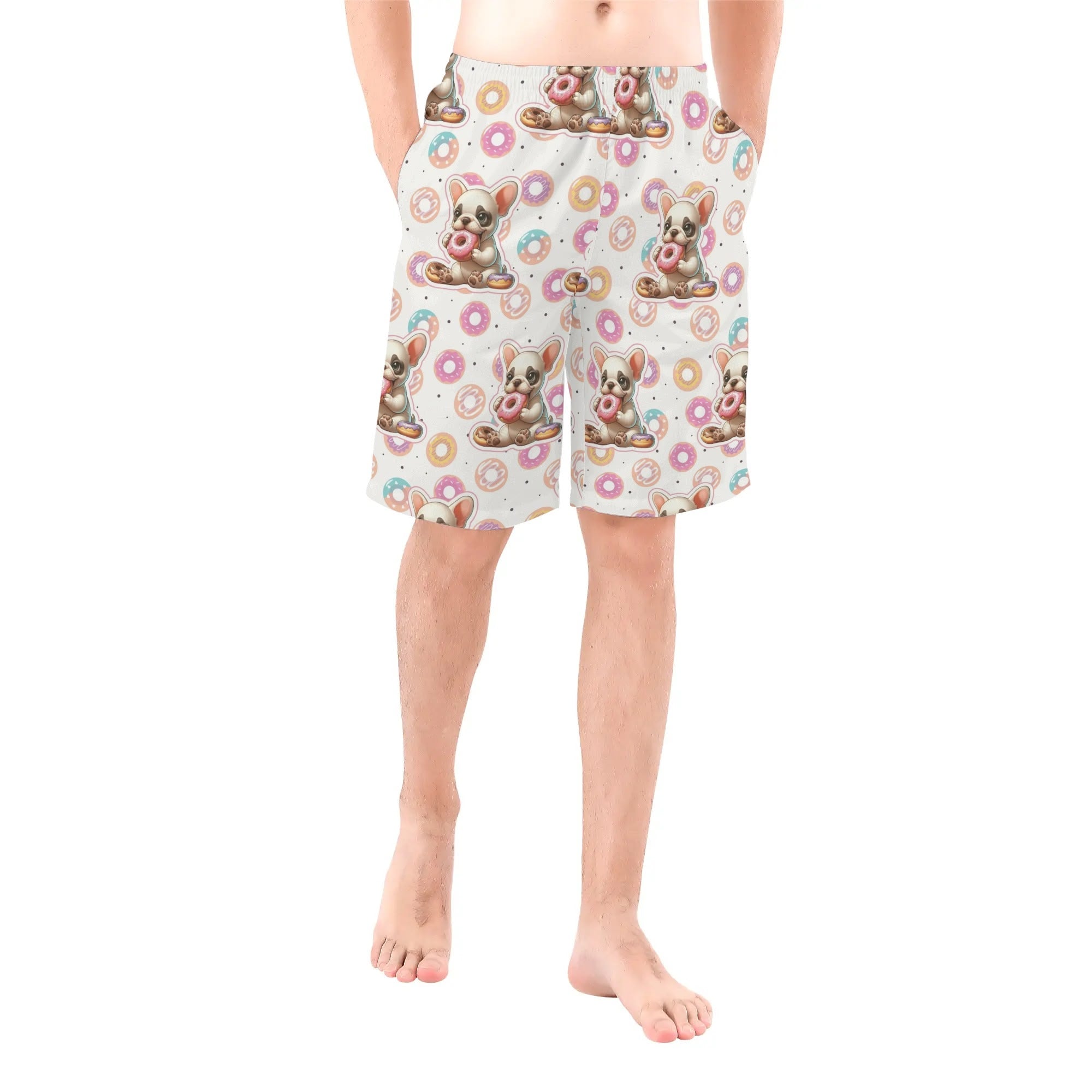 Frenchie Frank - Non-slip Mens All Over Print Shorts Indoor Use
