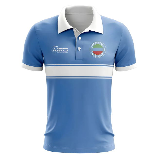 Athletic Dagestan Concept Stripe Polo Shirt (Sky) Jersey