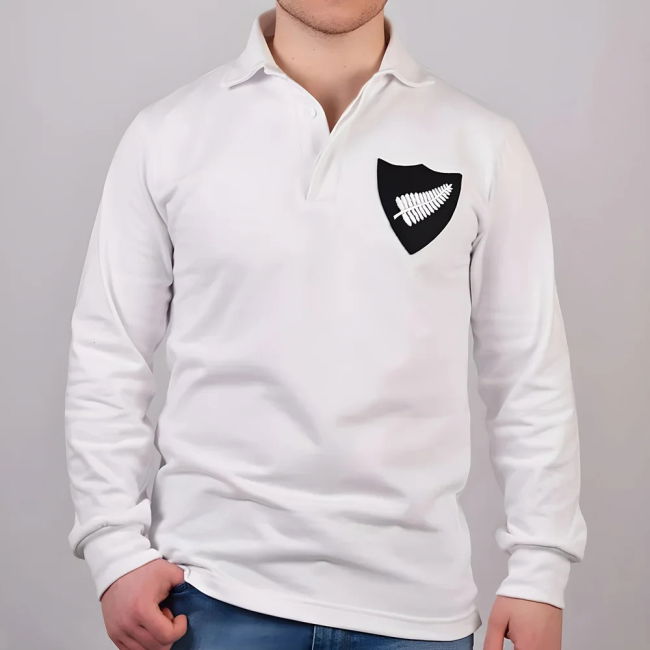 Professional New Zealand 1930 Vintage White Rugby Shirt