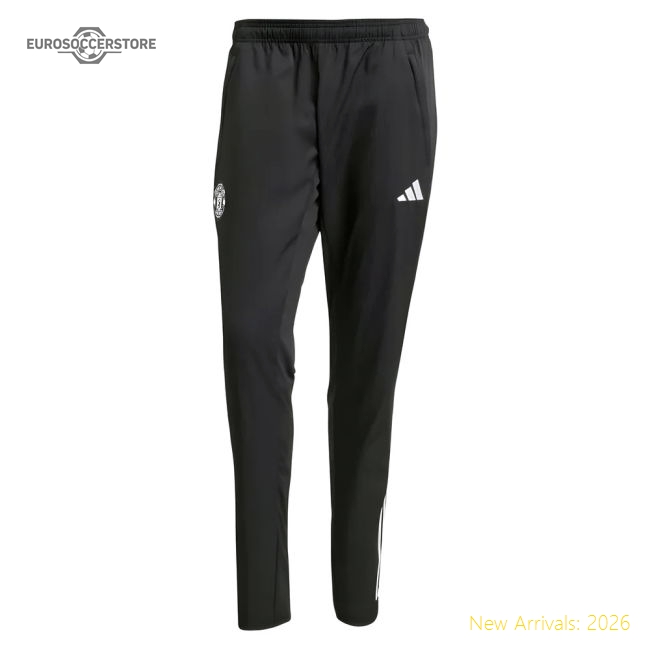 Official 2025-2026 Man Utd Presentation Pants (black) - Premium