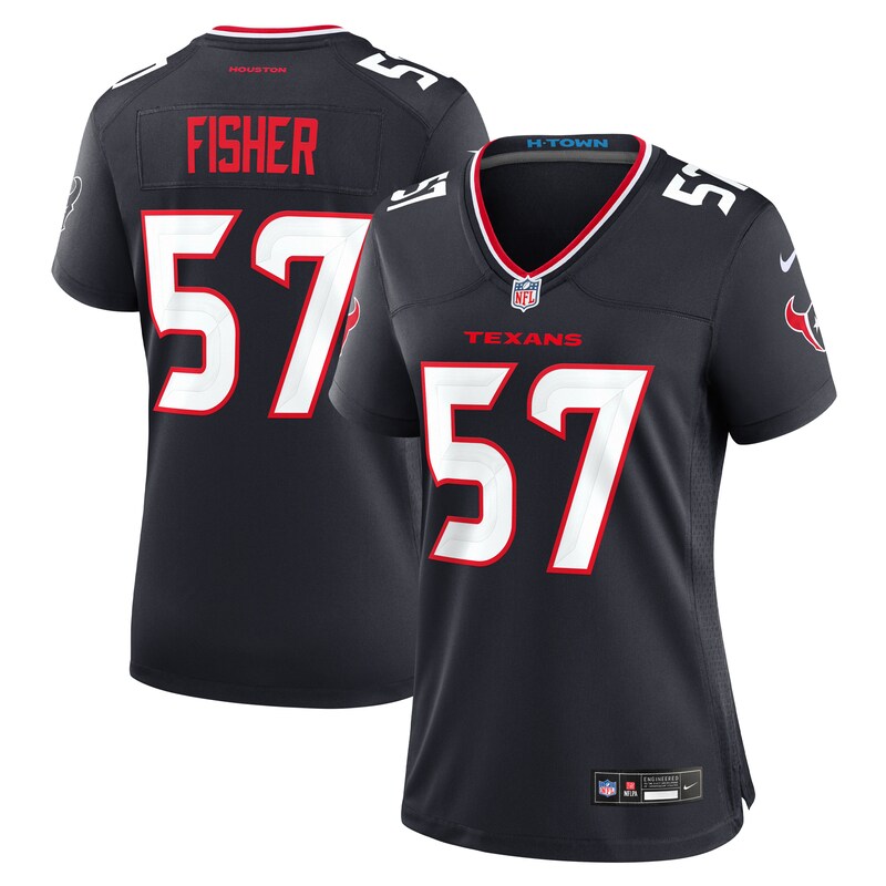 None Blake Fisher HOU Texans Vintage Premium Jersey for NFL Fans