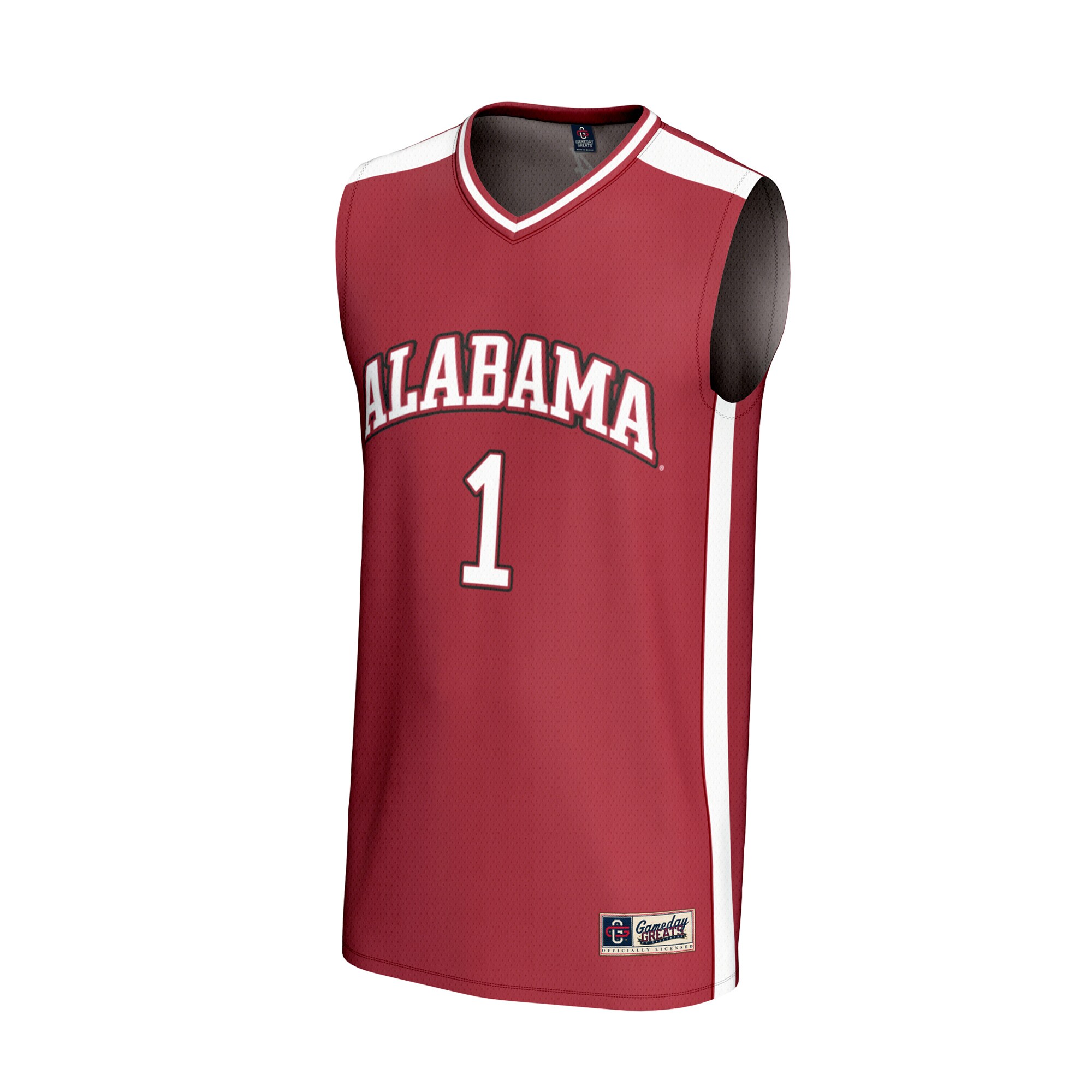 [DDG] Alabama Crimson Tide GameDay Greats Unisex Lightweight Basketball Fashion Jersey - Crimson