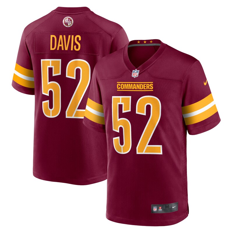 None Jamin Davis WAS Commanders Vintage Great Value Jersey for NFL Fan