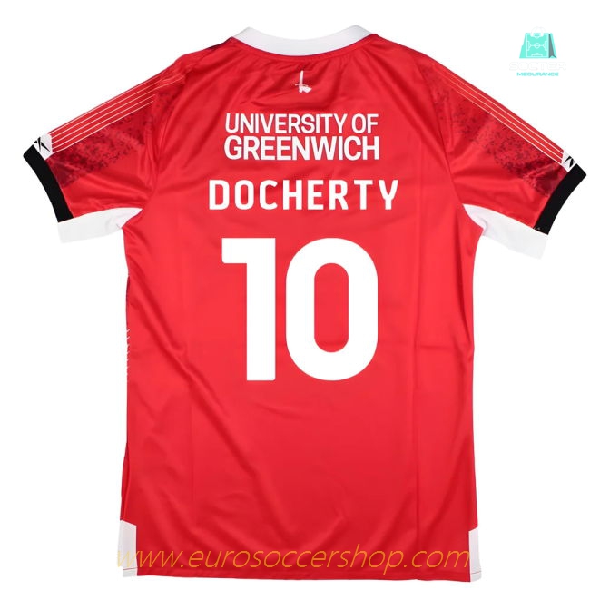 2025-2026 Charlton Athletic Home Shirt - Kids (Docherty 10)