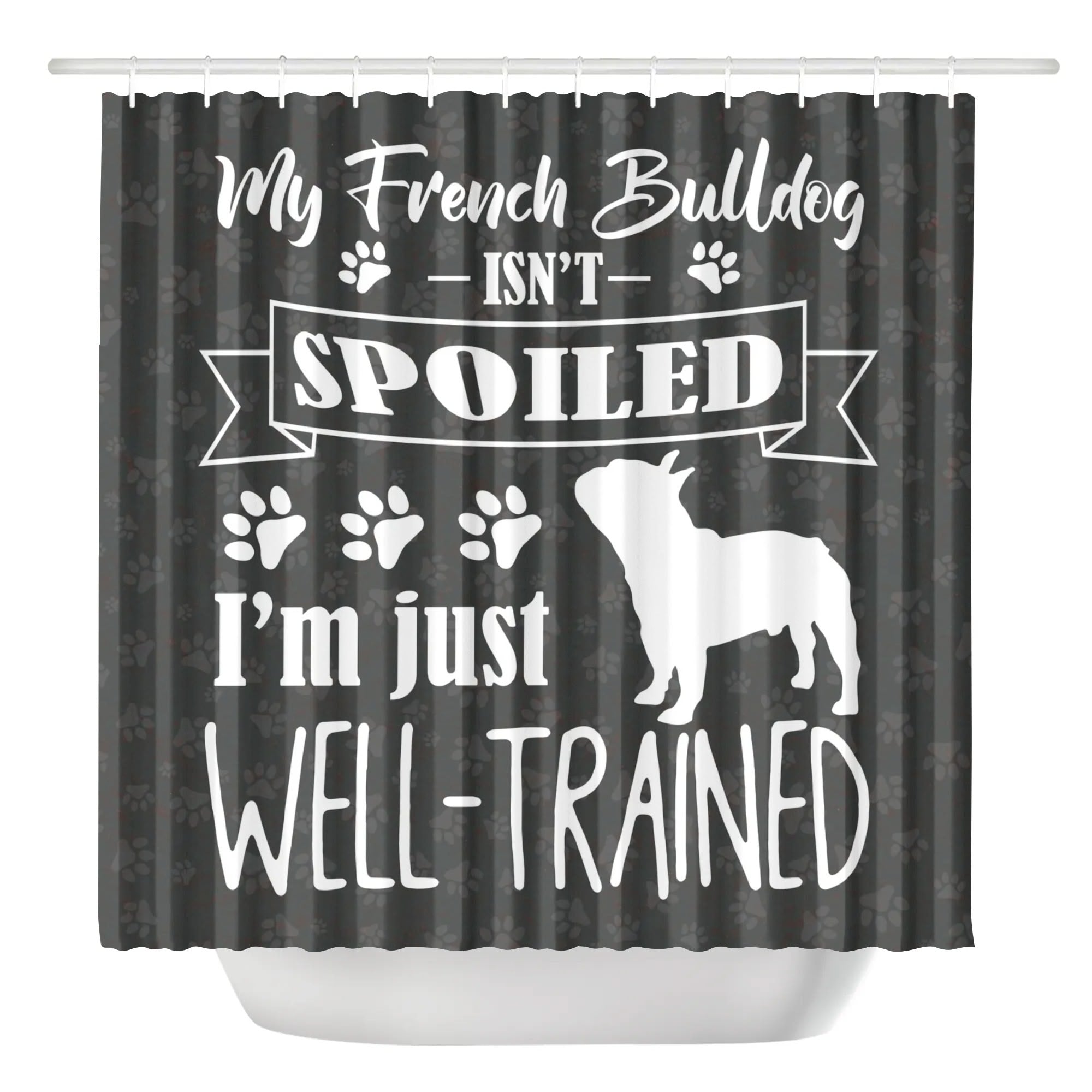 Street-Ready Orson - Shower Curtain For Frenchie Lovers for Dog Owners