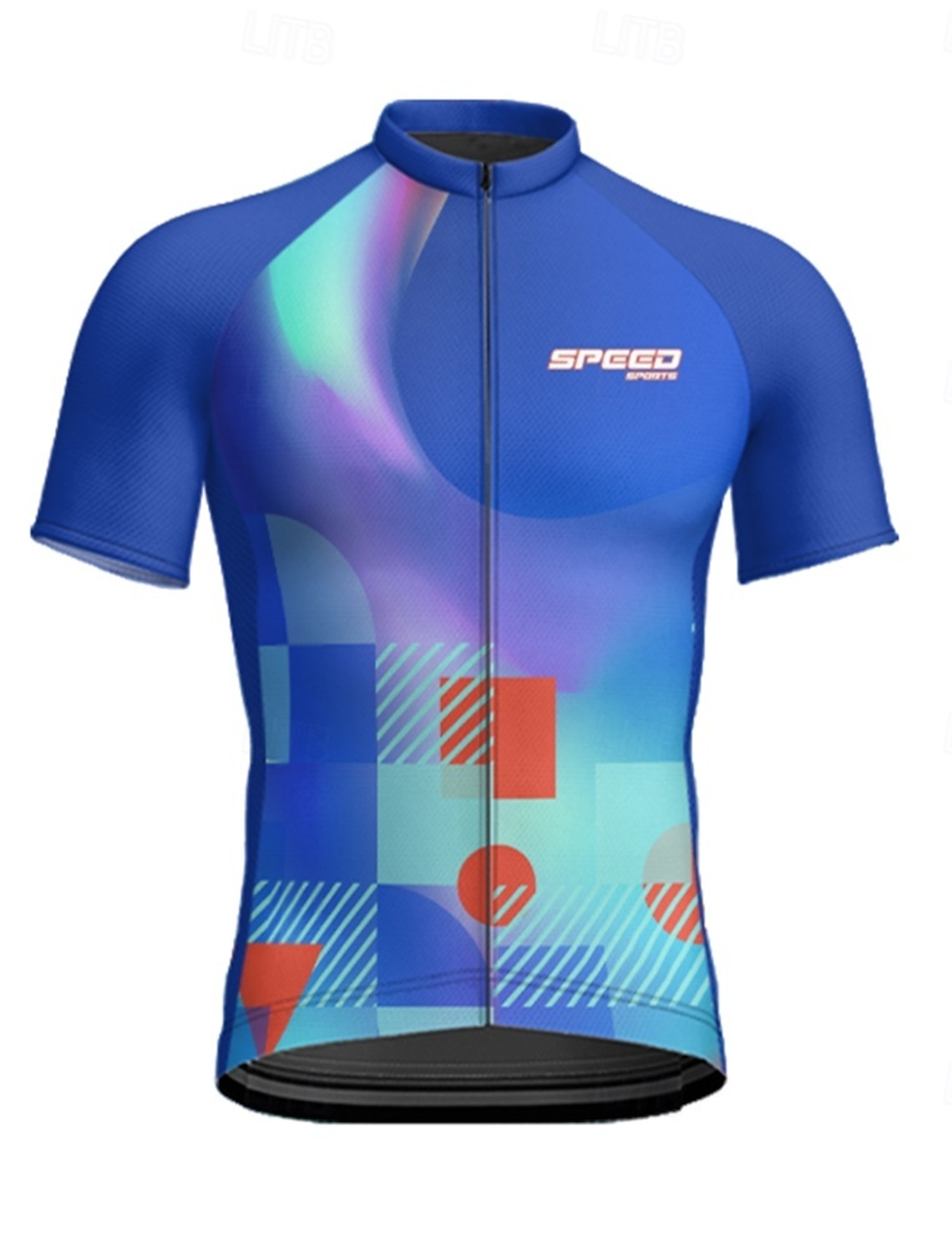 Men's Cycling Jersey Geometric Short Sleeve Bike Tee Tshirt Jersey with 3 Rear Pockets Mountain Bike MTB Quick Dry Anatomic Design Wicking Breathable Sports Burgundy Navy Blue Purple Clothing Apparel