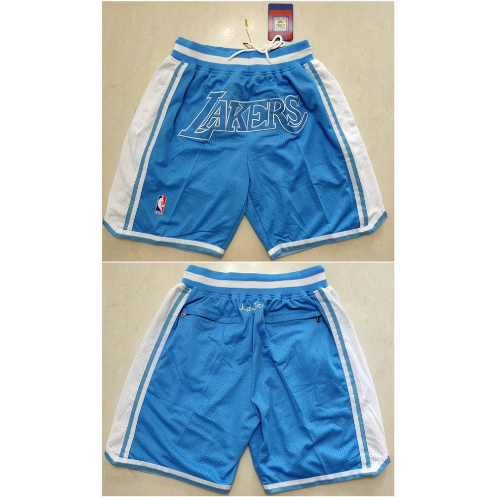 Men's Los Angeles Lakers Light Blue Shorts (Run Small)