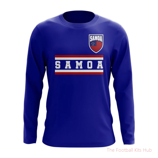 Samoa Core Football Country Long Sleeve T-Shirt (Royal)