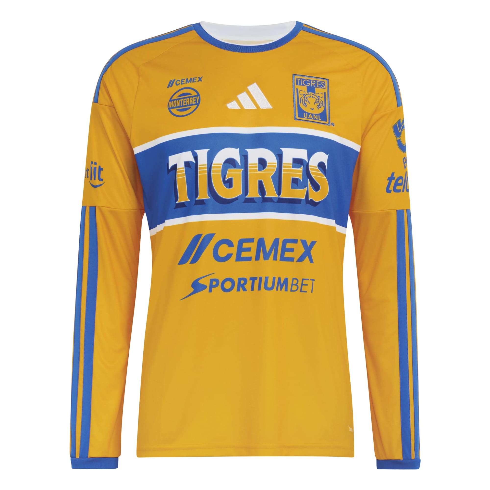 [JED] Tigres UANL 2026/27 Home Replica Long Sleeve Jersey - Gold