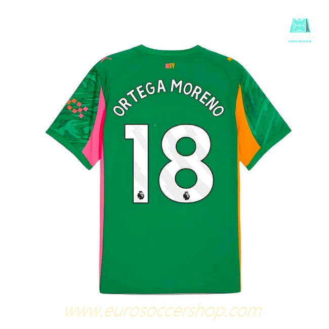 2025-2026 Man City Goalkeeper Away Shirt (Green) (Ortega Moreno 18)