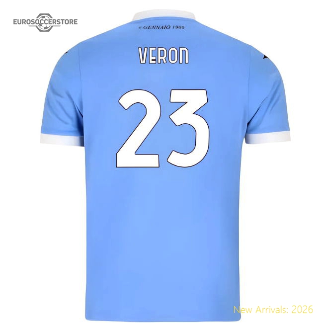 Match-ready Lazio Home Veron Jersey 2025-2026 Durable Nike Dri-fit