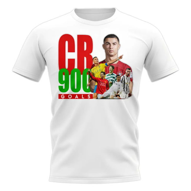 Cristiano Ronaldo 900 Goals T-Shirt (White)