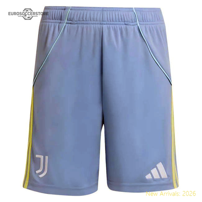 2025-2026 Black And Whites Away Match Shorts (ash Blue) - Kids