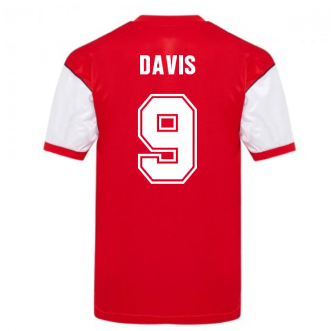 Score Draw Arsenal 1982 Home Shirt (Davis 9) - game day