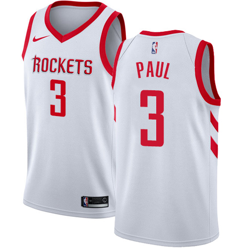 Rockets #3 Chris Paul Superior 2024 Icon NBA Jersey - White Swingman