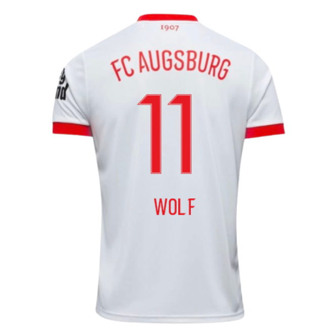 Excellent 2025-2026 Fc Augsburg Home Shirt (wolf 11) - Great Value