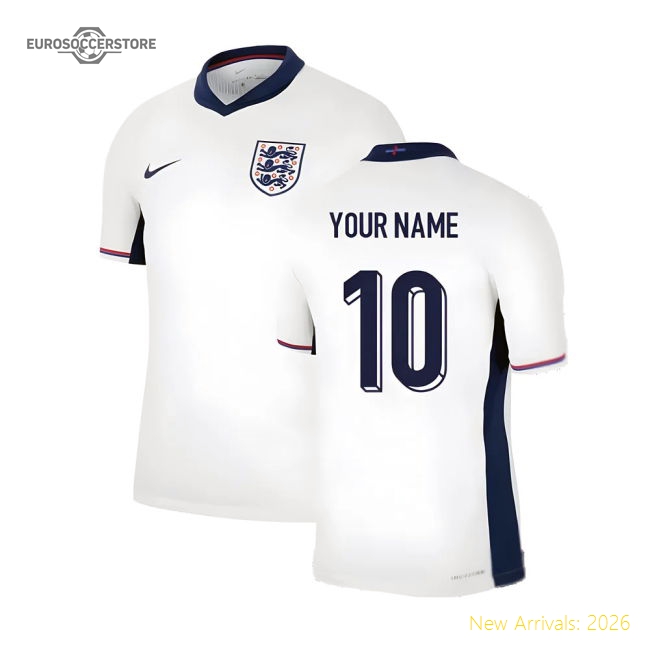 England 2024 Home Jersey Shirt Football Fan Apparel Match Day For Football Fans