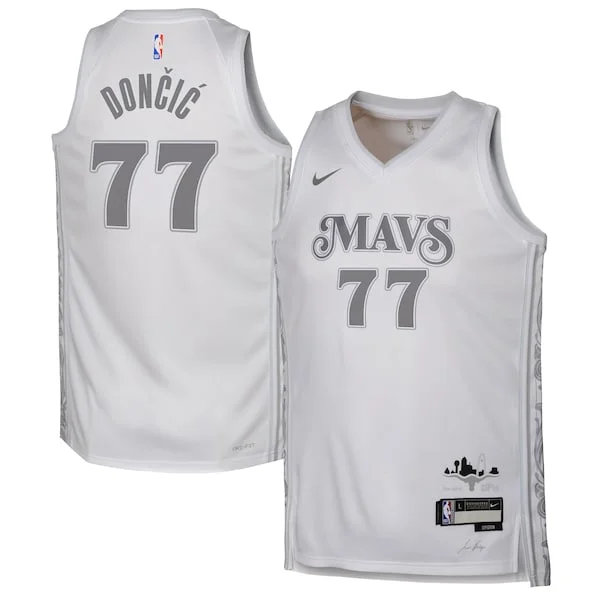 Luka Dončić DAL Swingman Jersey - premium vintage - White NBA