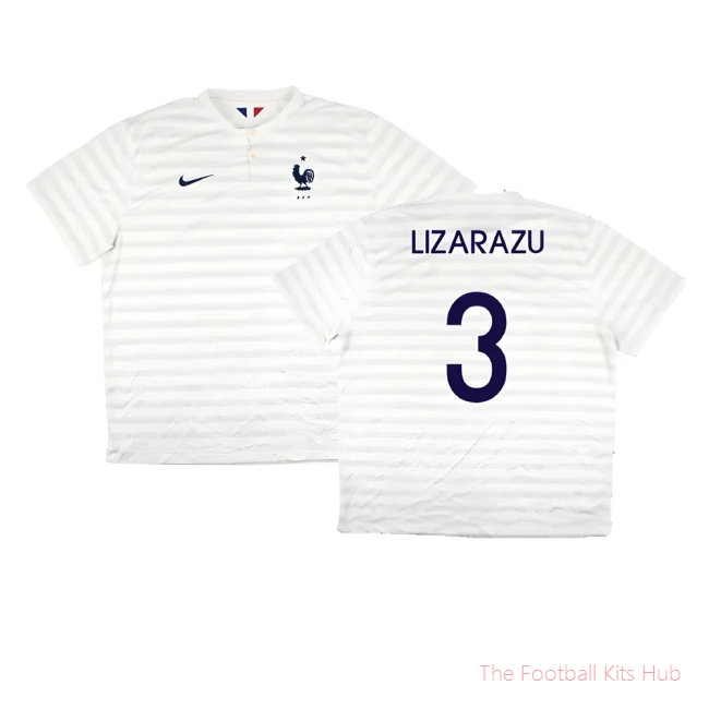 France 2014-15 Away Shirt ((Very Good) XXL) (Lizarazu 3)