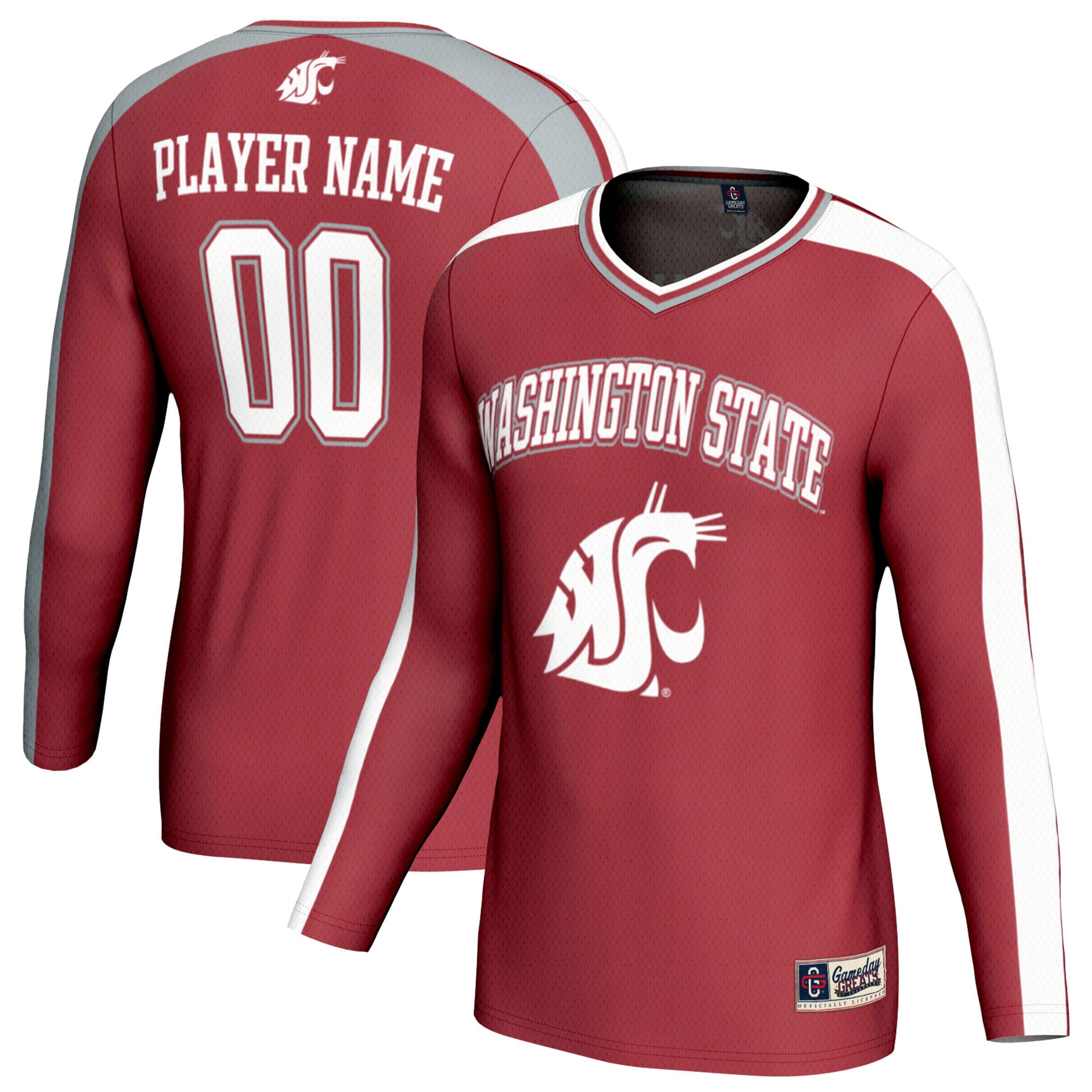[NJP] Women's Washington State Cougars GameDay Greats NIL Pick-A-Player Lightweight Collegiate Volleyball Fashion Jersey - Crimson