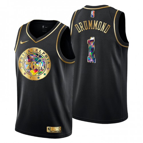 76ers Black Philadelphia 76ers #1 Jersey - NBA Fan Apparel