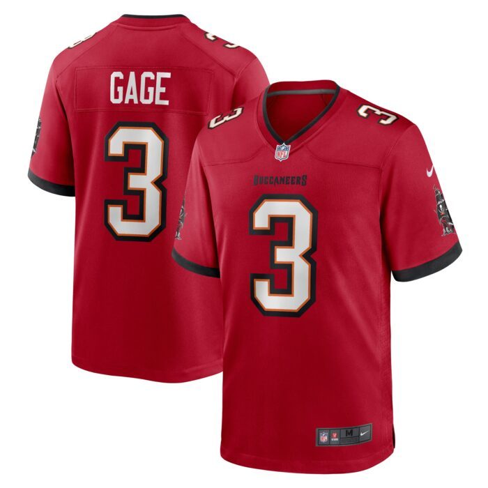 Men's Tampa Bay Buccaneers Russell Gage Nike Red Game Jers...