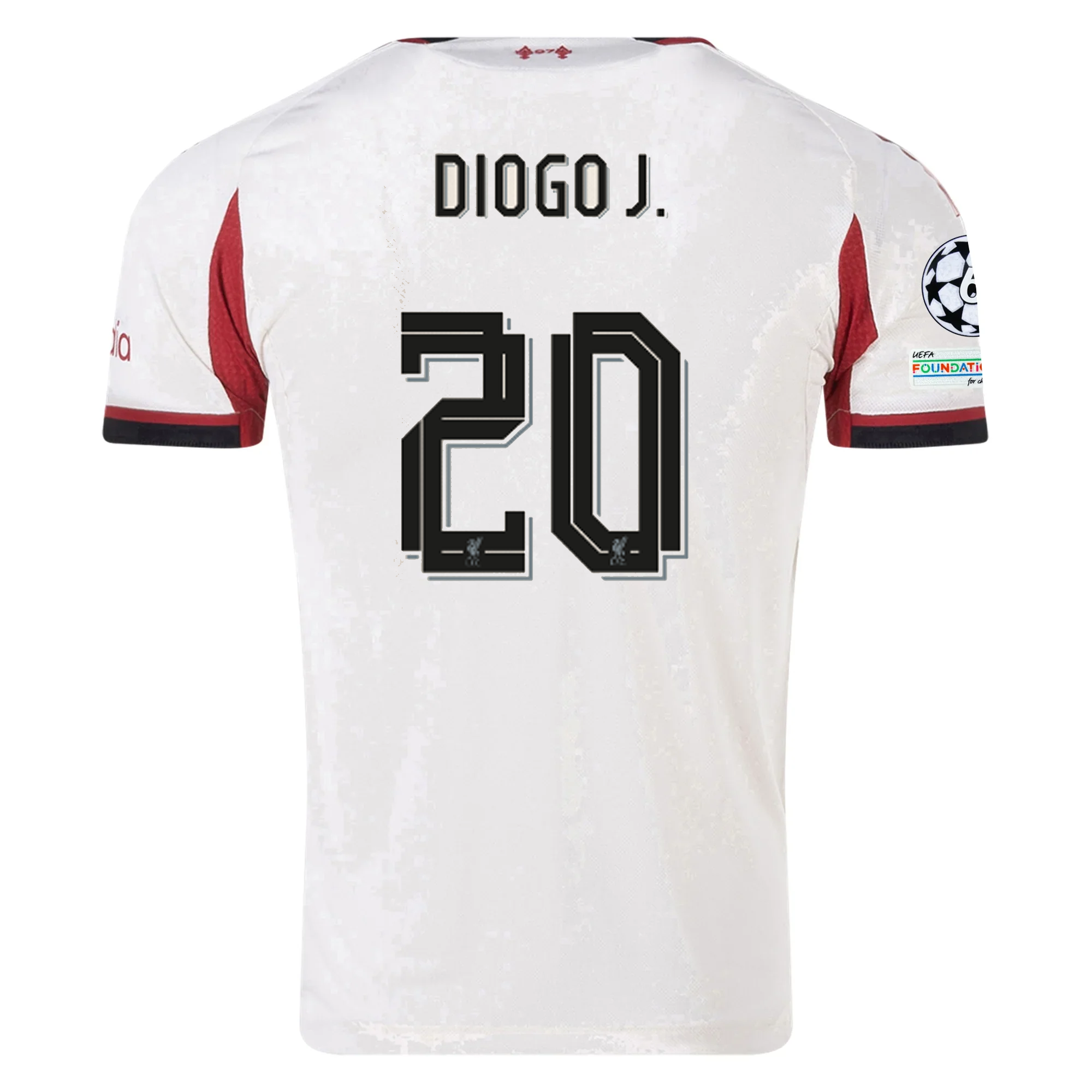Liverpool Diogo Jota 2025-2026 UCL Away Jersey – Authentic Shirt