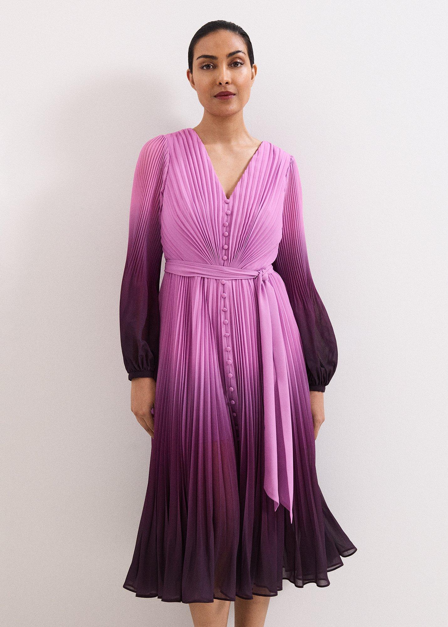 Petite Mira Ombre Midi Dress