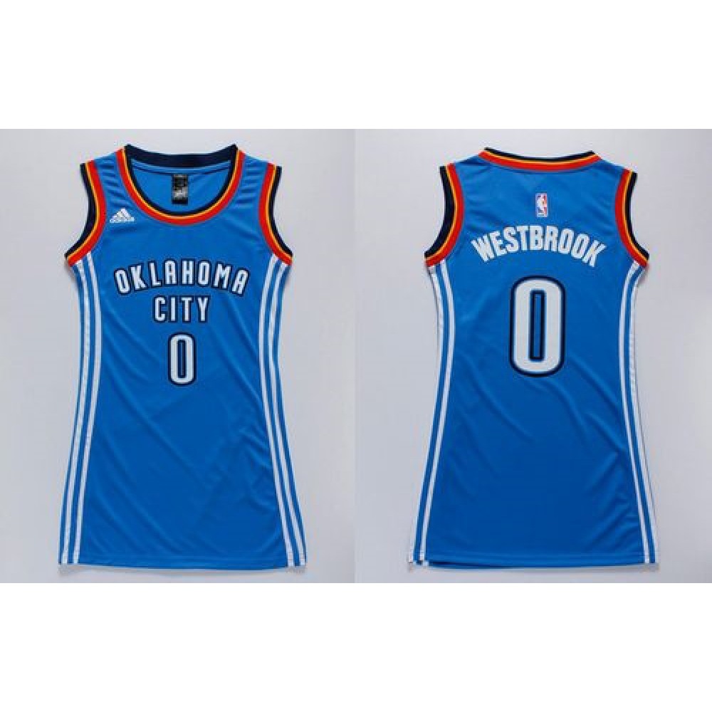 Game Day Durable Men's OKC Thunder #0 Russell Blue Basketball Jersey