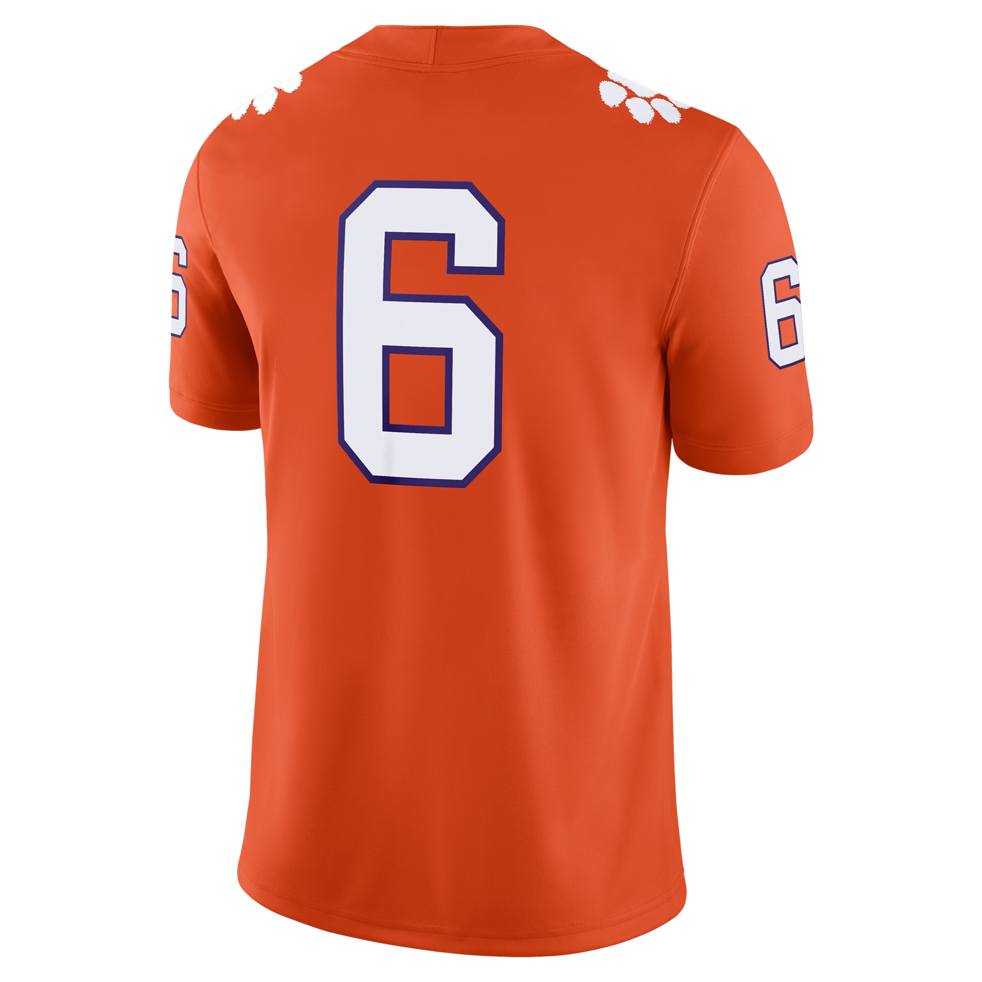 [NJP] Tyler Brown Clemson Tigers NIL Football Game Jersey - Orange