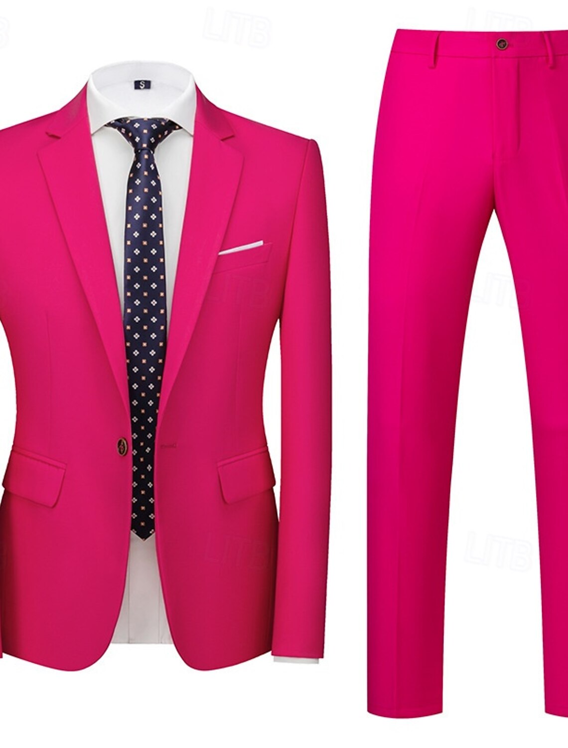 Men's Blazer Suits Business Cocktail Party Wedding 2 Piece Fashion