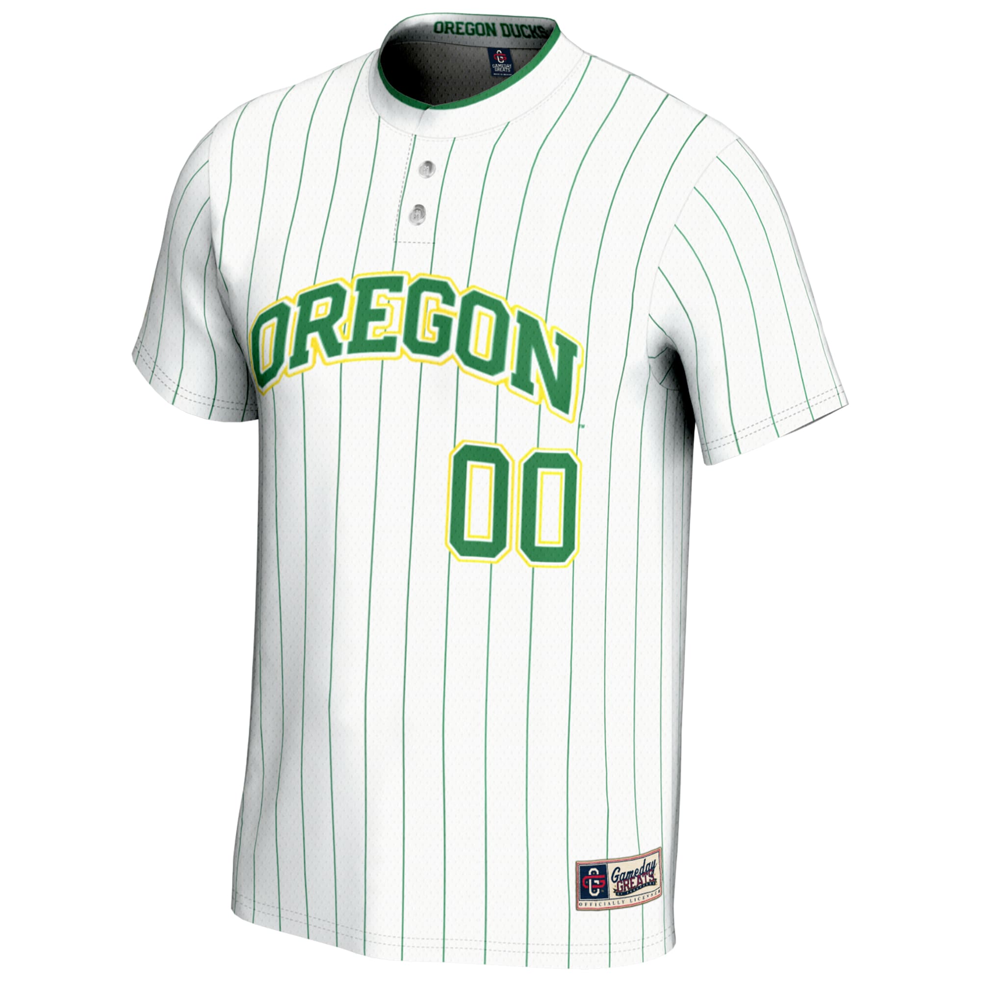 [DDG] Oregon Ducks GameDay Greats NIL Pick-A-Player Lightweight Softball Jersey - White