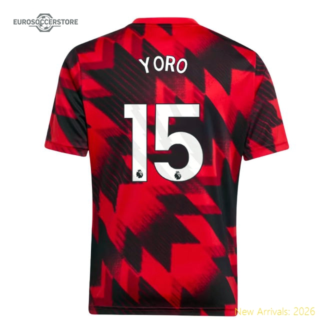 2025-2026 Man Utd Kids Comfortable Yoro Jersey Aeroready