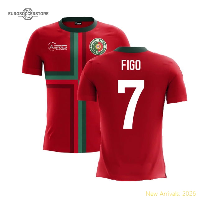 Elite Figo Portugal Jersey - Modern 2025-2026 Durability
