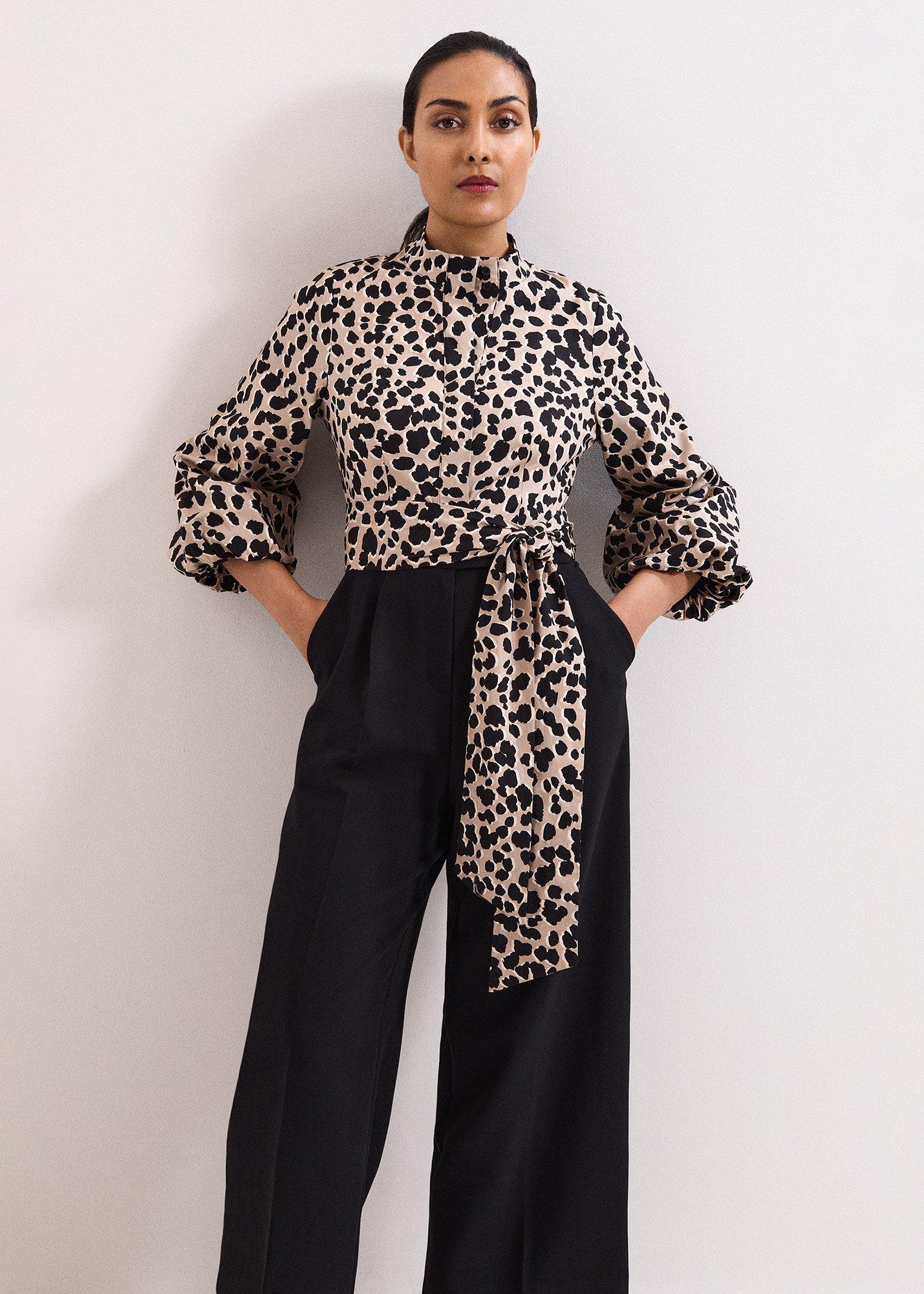 Petite Bree Leopard Jumpsuit