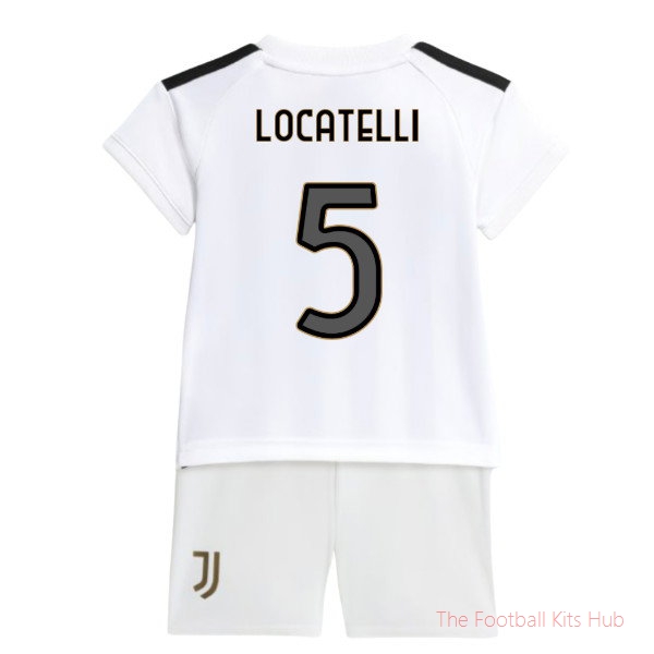 Juventus 2026-2027 Home Kit Baby Locatelli #5 Team Shirt