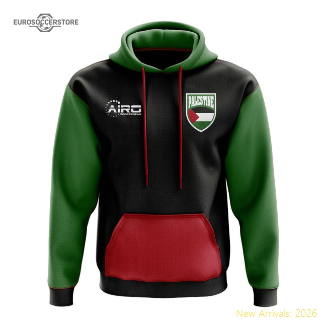 Palestine Concept Country Football Hoody (black) - Fan Collection