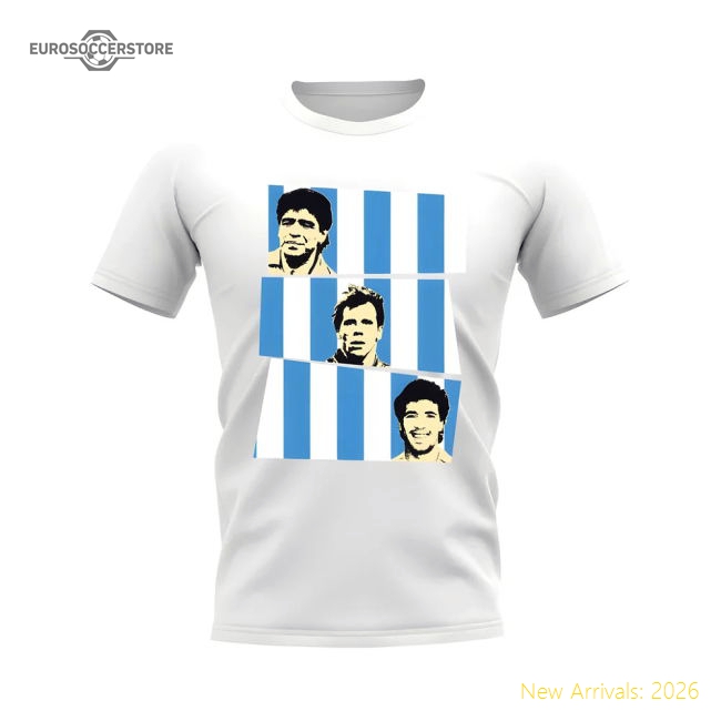 Elite Maradona Zola Careca Napoli Fc Fan T-shirt (white)
