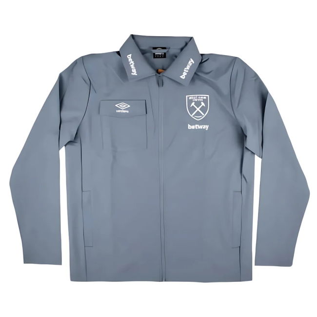 2024-2025 West Ham Presentation Jacket (Flint Stone) | Player Issue