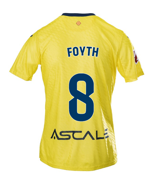 Villarreal's 25-26 Season Home Jersey, Featuring FOYTH with the Number 8