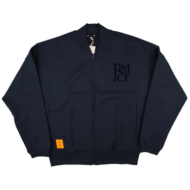 2024-2025 Real Madrid Seasonal Doubleknit Track Top (Navy)